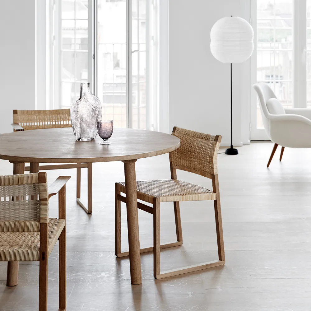 BM61 cadeira, Suporte em carvalho trançado natural-oleado Fredericia Furniture