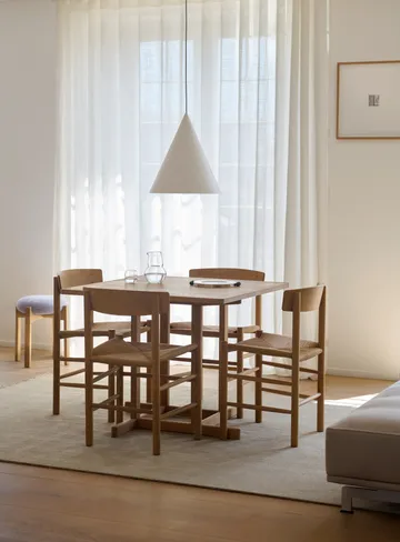 BM80 Mogensen Shaker Table mesa 90x90 cm - Carvalho claro oleado - Fredericia Furniture