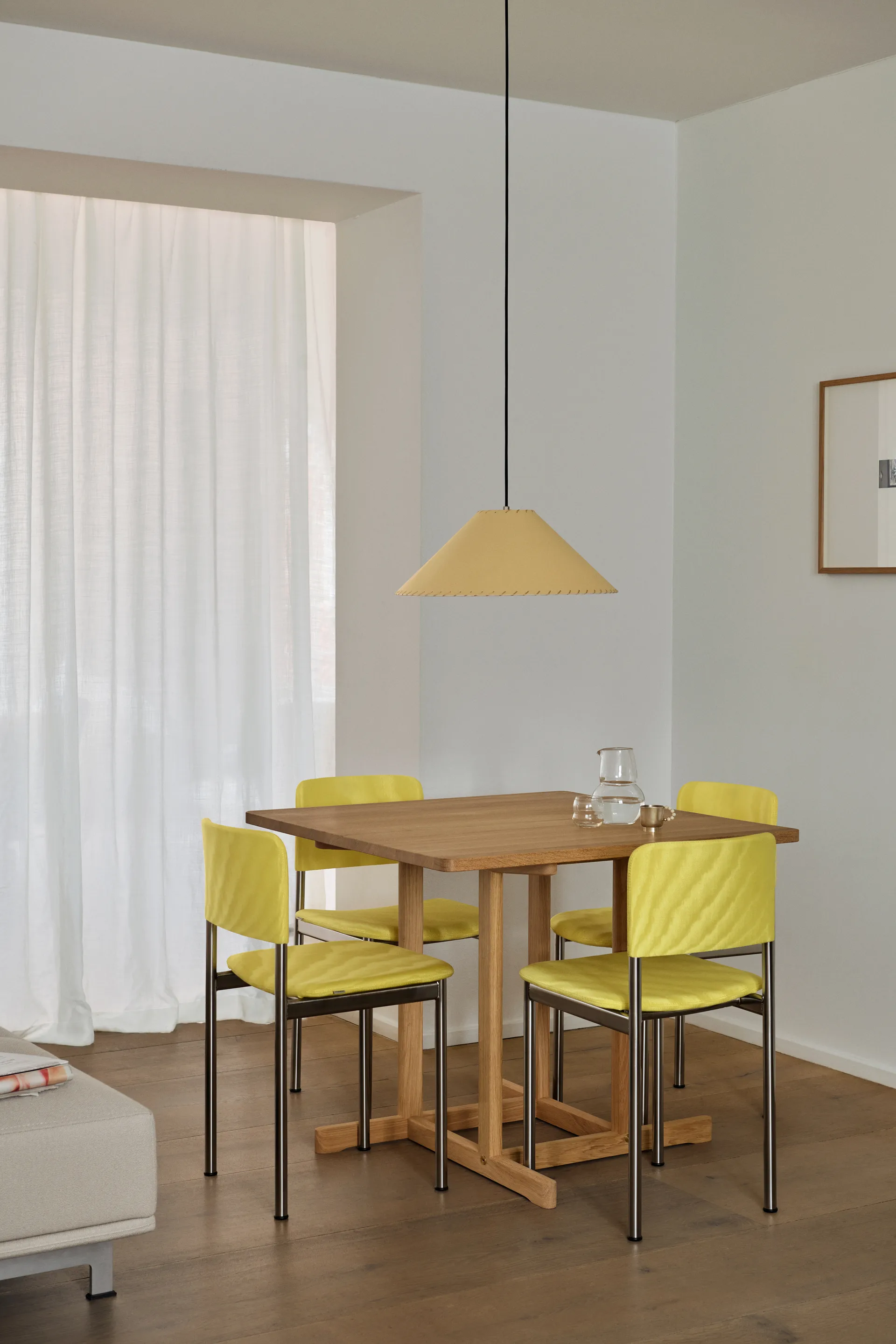 BM80 Mogensen Shaker Table mesa 90x90 cm, Carvalho claro oleado Fredericia Furniture