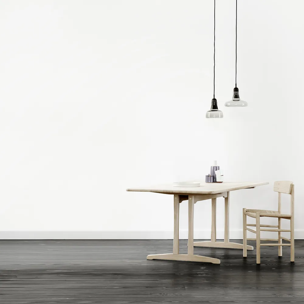 C18 Shaker Table mesa de jantar, Carvalho encerado, 180x90cm Fredericia Furniture