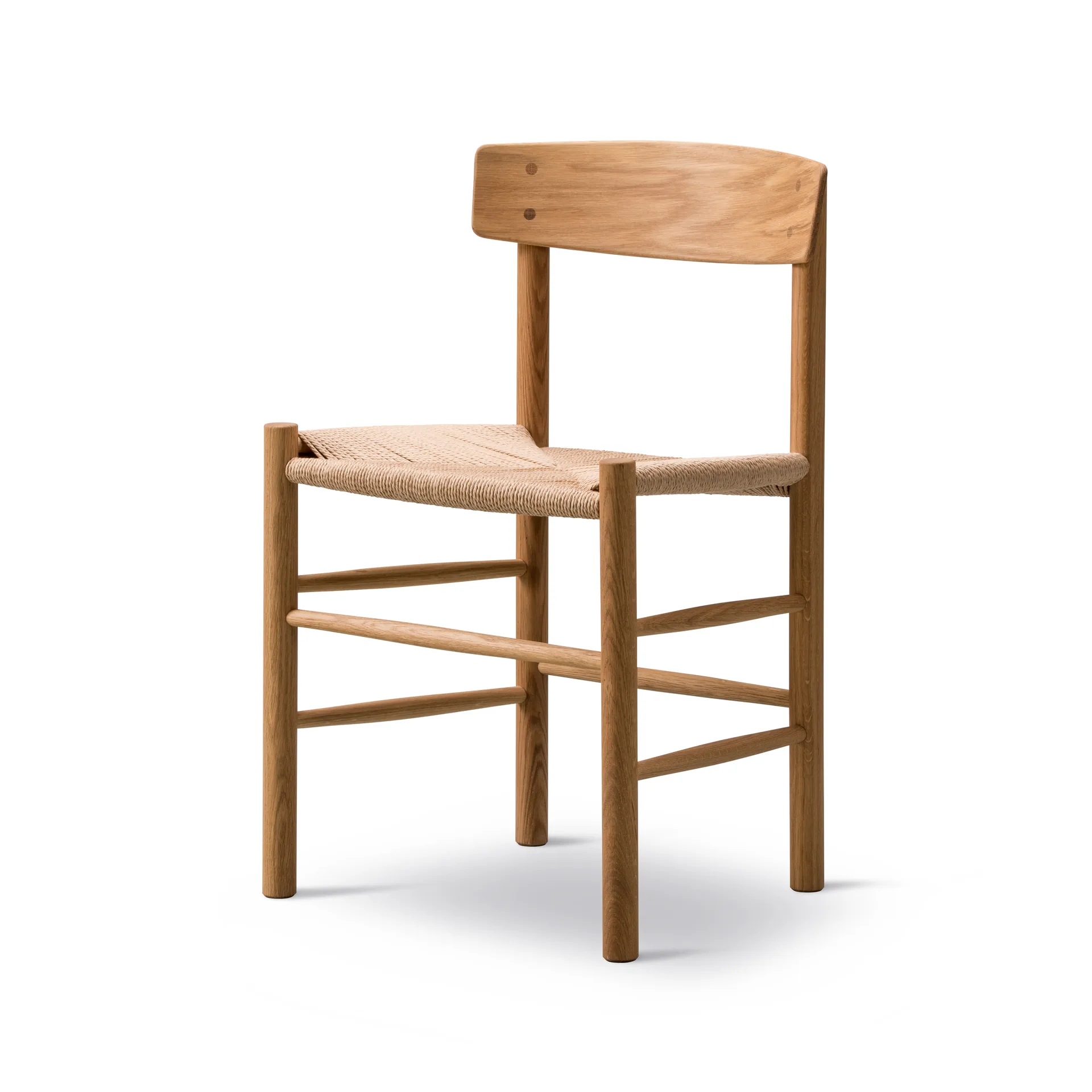 Cadeira J39, Carvalho oleado-trançado natural, conjunto de 2,  Fredericia Furniture