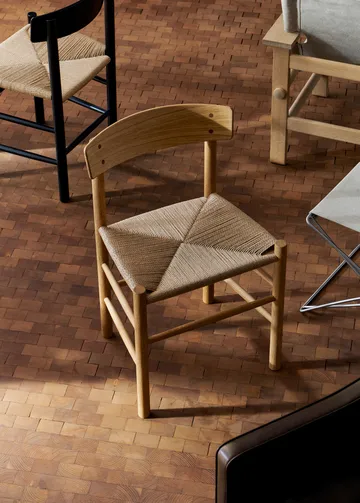 Cadeira J39, Carvalho oleado-trançado natural, conjunto de 2 - Fredericia Furniture