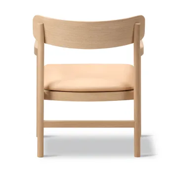 Cadeira lounge Post - Vegeta couro-carvalho ligeiramente oleado - Fredericia Furniture