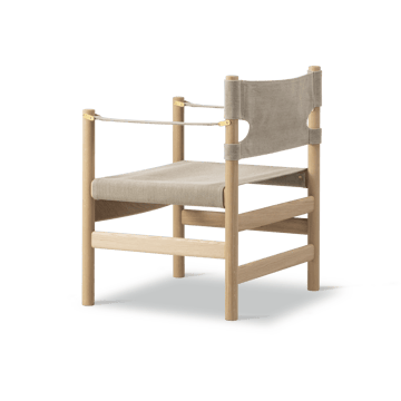 Canvas 21 cadeira com braços - Naturel canvas- carvalho claro oilado - Fredericia Furniture