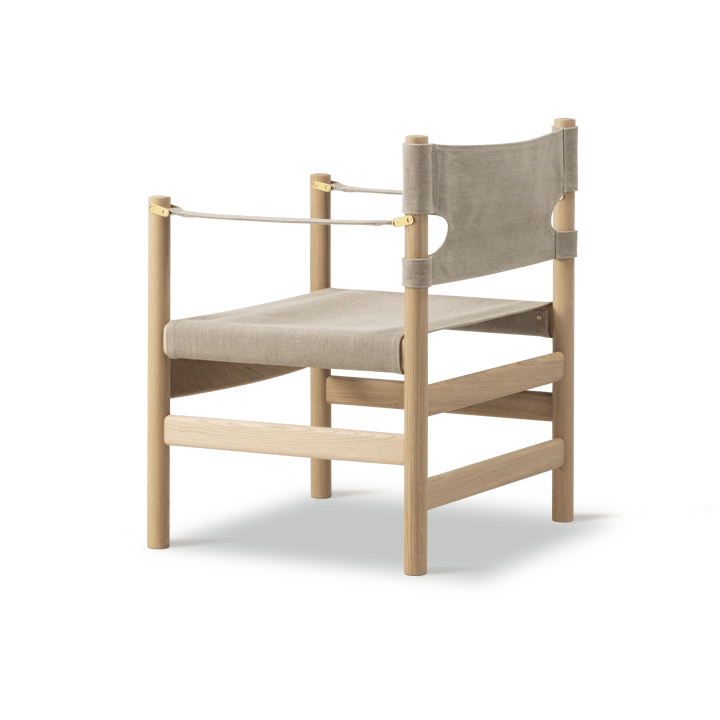 Canvas 21 cadeira com braços, Naturel canvas- carvalho claro oilado Fredericia Furniture