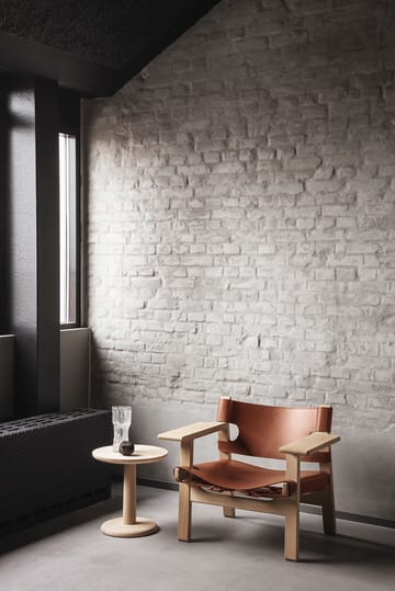 Den spanske cadeira poltrona - Couro cognac-madeira de carvalho claro oleada - Fredericia Furniture