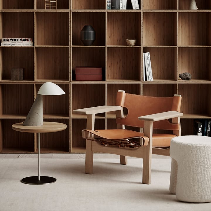 Den spanske cadeira poltrona, Couro cognac-óleo carvalho Fredericia Furniture