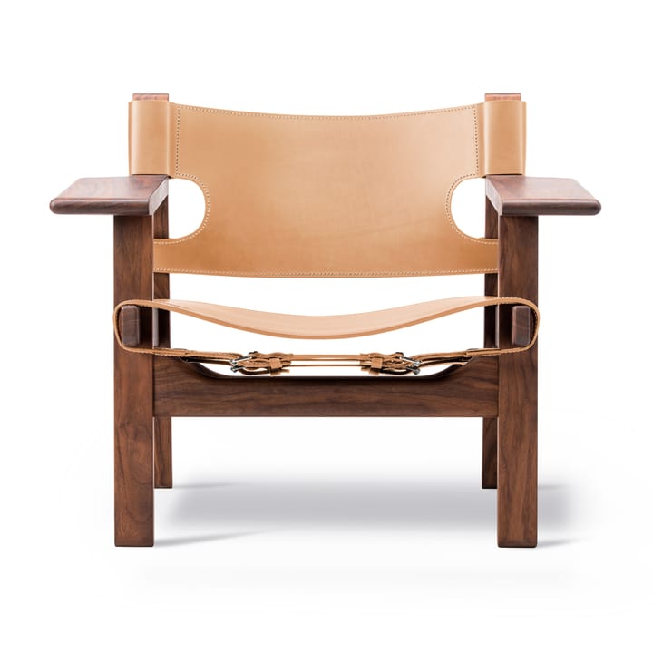 Den spanske cadeira poltrona - Couro natural-oleado nogueira - Fredericia Furniture