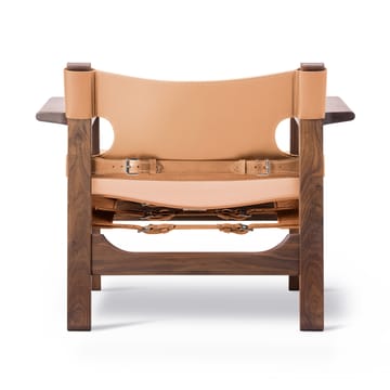 Den spanske cadeira poltrona - Couro natural-oleado nogueira - Fredericia Furniture