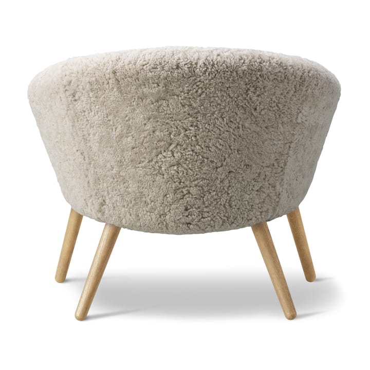 Ditzel poltrona lounge em pele de ovelha, Moonlight- Carvalho Fredericia Furniture