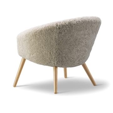 Ditzel poltrona lounge em pele de ovelha - Moonlight- Carvalho - Fredericia Furniture