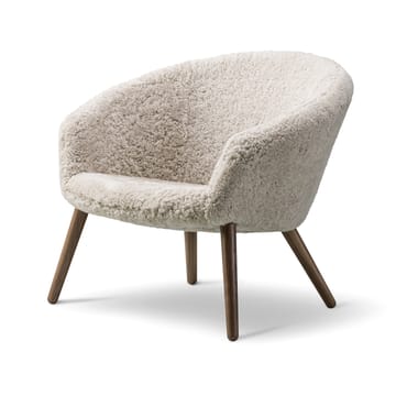 Ditzel poltrona lounge em pele de ovelha - Moonlight-noz-moscada - Fredericia Furniture