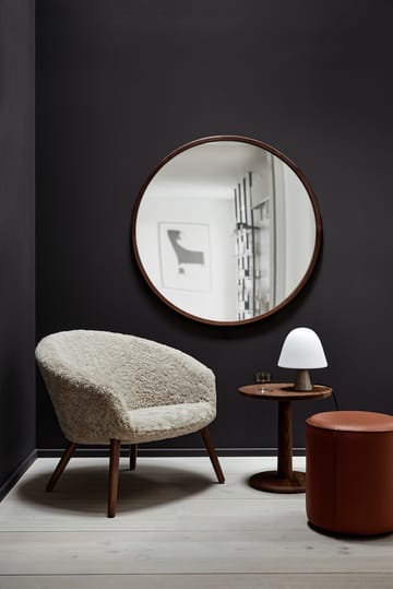 Ditzel poltrona lounge em pele de ovelha - Moonlight-noz-moscada - Fredericia Furniture