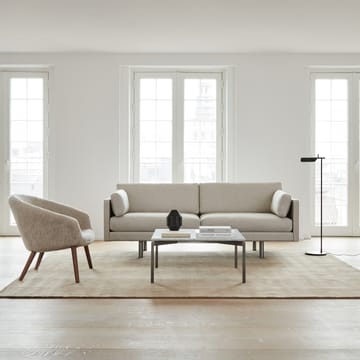 Ditzel poltrona lounge em pele de ovelha - Moonlight-noz-moscada - Fredericia Furniture