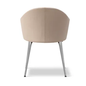 Gomo Armchair poltrona com base em tubo - Blazer CUZ47 Fairfield-aço inoxidável - Fredericia Furniture