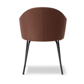 Gomo Armchair poltrona com base em tubo - Blazer CUZ4D Dunalk-preto - Fredericia Furniture