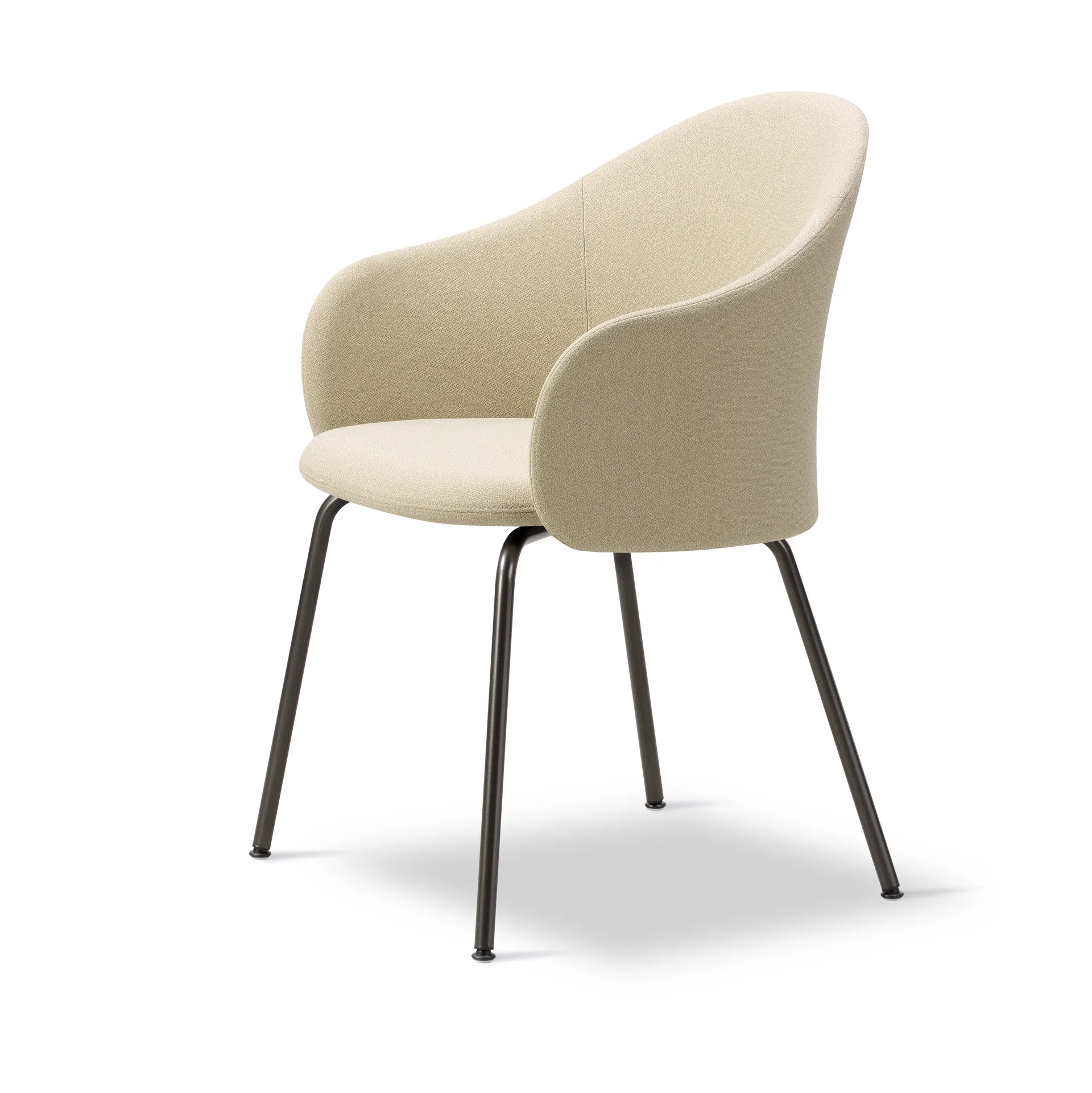 Gomo Armchair poltrona com base em tubo, Mylla 221-flint Fredericia Furniture