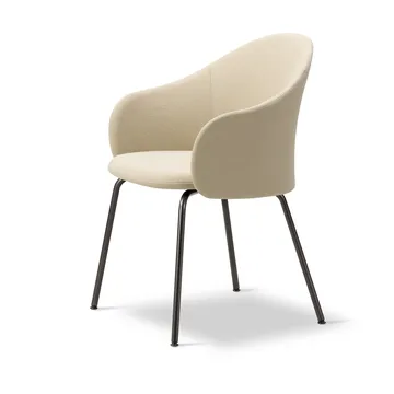 Gomo Armchair poltrona com base em tubo - Mylla 221-flint - Fredericia Furniture