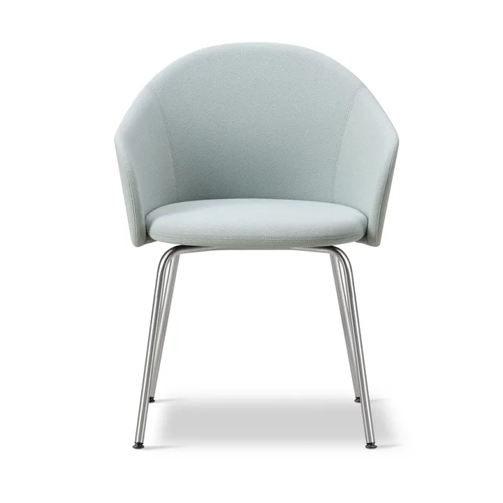 Gomo Armchair poltrona com base em tubo - Mylla 811-aço inoxidável - Fredericia Furniture