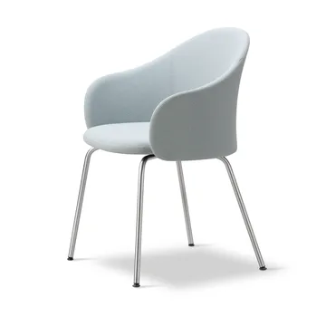 Gomo Armchair poltrona com base em tubo - Mylla 811-aço inoxidável - Fredericia Furniture