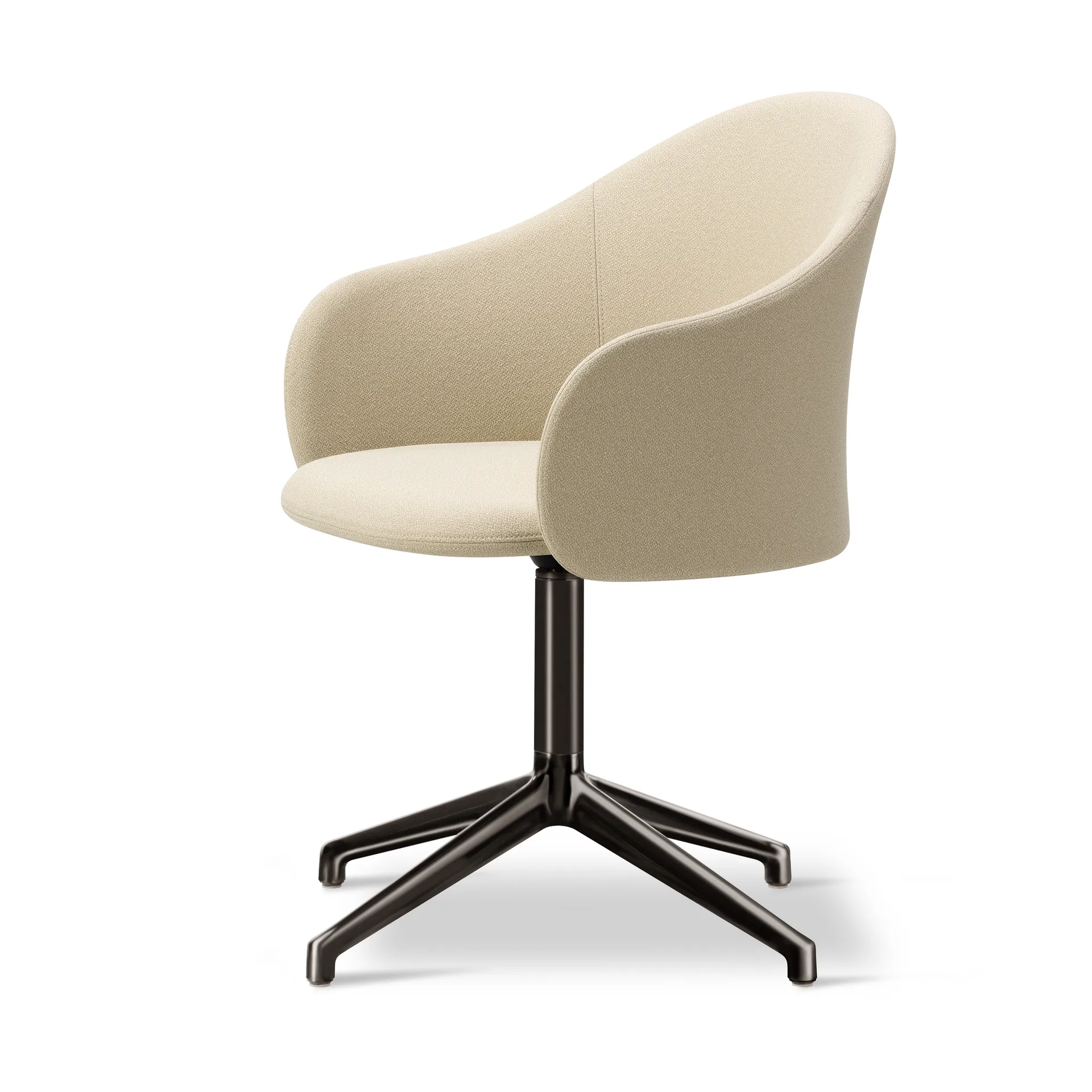Gomo Armchair poltrona com base giratória a 4 pontas, Mylla 221-flint Fredericia Furniture
