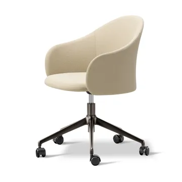 Gomo Armchair poltrona com base giratória a 5 pontas - Mylla 221-flint - Fredericia Furniture
