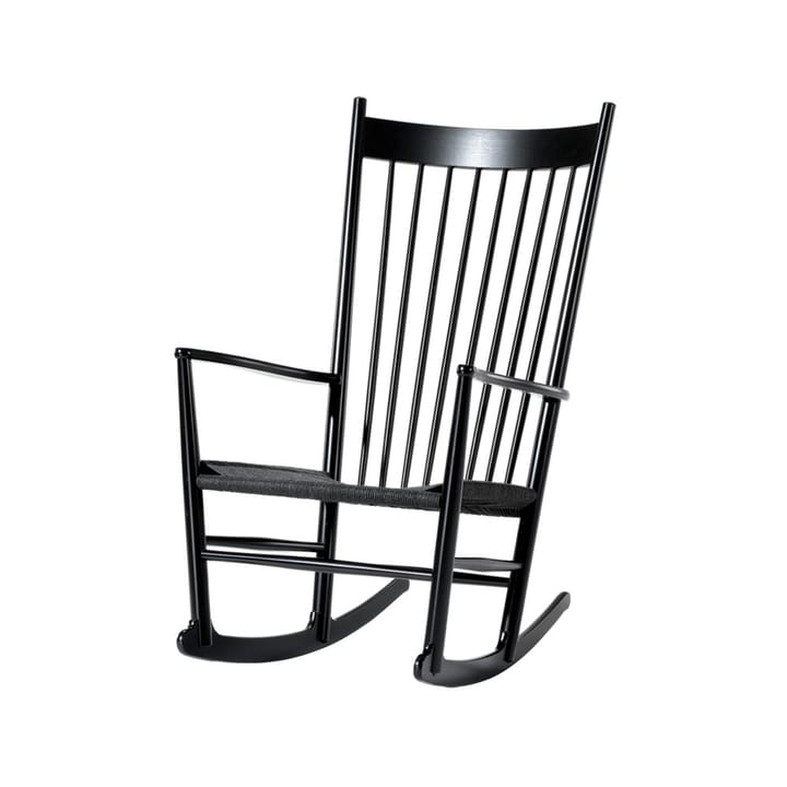 J16 cadeira de baloiço - Preto-preto envernizado carvalho - Fredericia Furniture