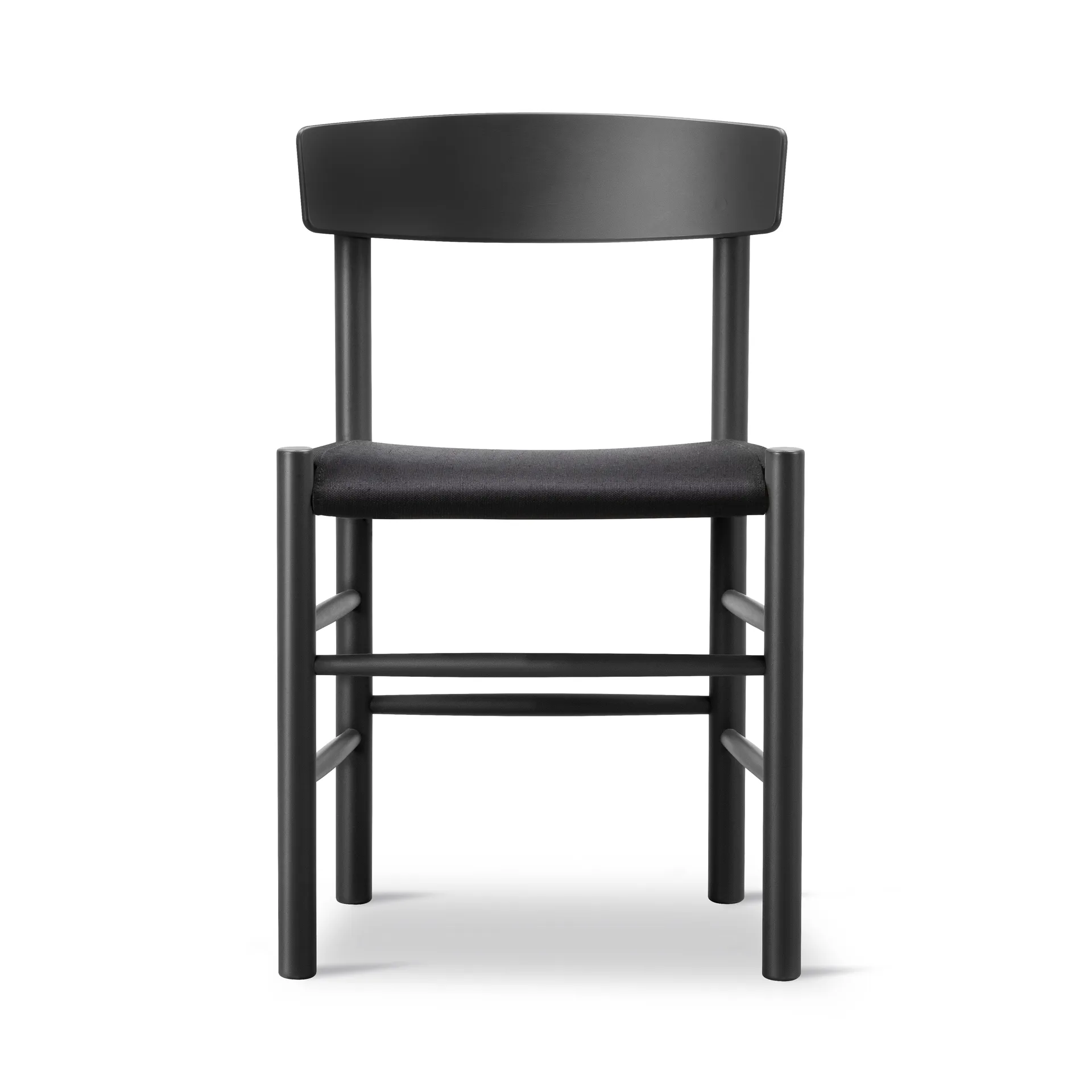J39 cadeira, Bétula lacada preta-black canvas Fredericia Furniture