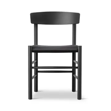 J39 cadeira - Bétula lacada preta-black canvas - Fredericia Furniture