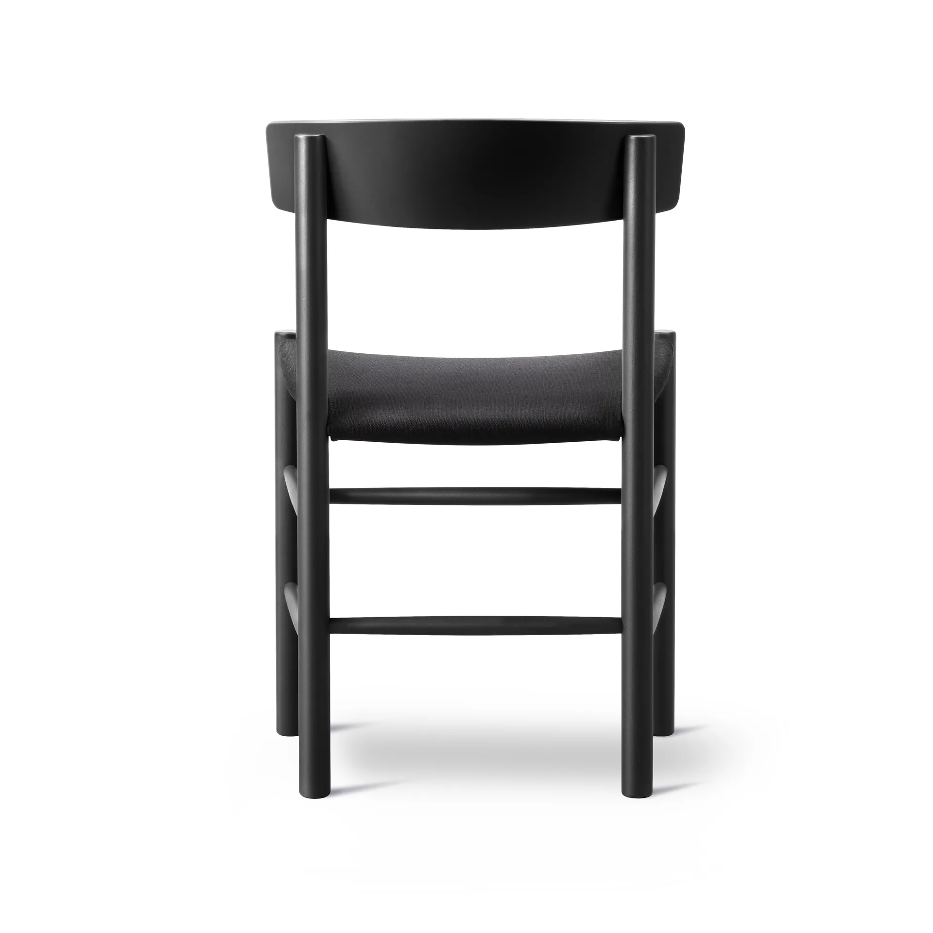 J39 cadeira, Bétula lacada preta-black canvas Fredericia Furniture
