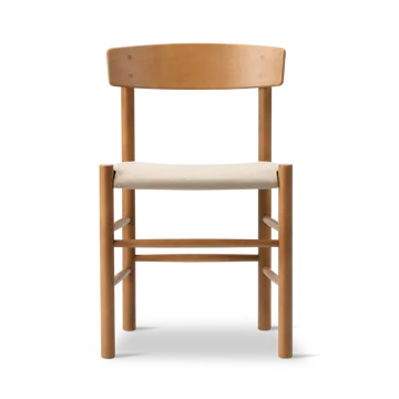 J39 cadeira - Bétula laqueada vintage-canvas natural - Fredericia Furniture