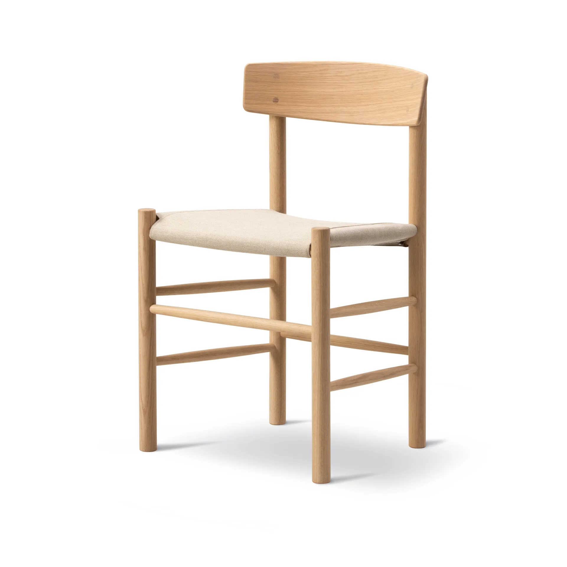 J39 cadeira, Carvalho claro aceite-canvas natural Fredericia Furniture