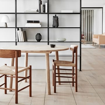 J39 cadeira - Carvalho laqueado preto-trançado preto - Fredericia Furniture