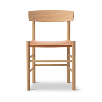 J39 cadeira - Carvalho levemente oleado-couro Omni 307 Cognac - Fredericia Furniture