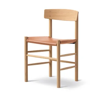 J39 cadeira - Carvalho levemente oleado-couro Omni 307 Cognac - Fredericia Furniture