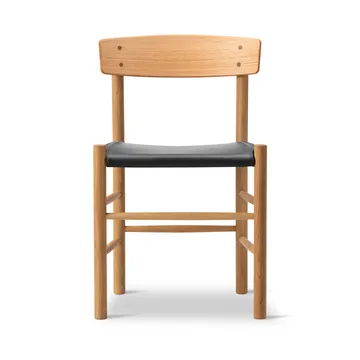 J39 cadeira - Carvalho oleado-couro Omni 301 Black - Fredericia Furniture