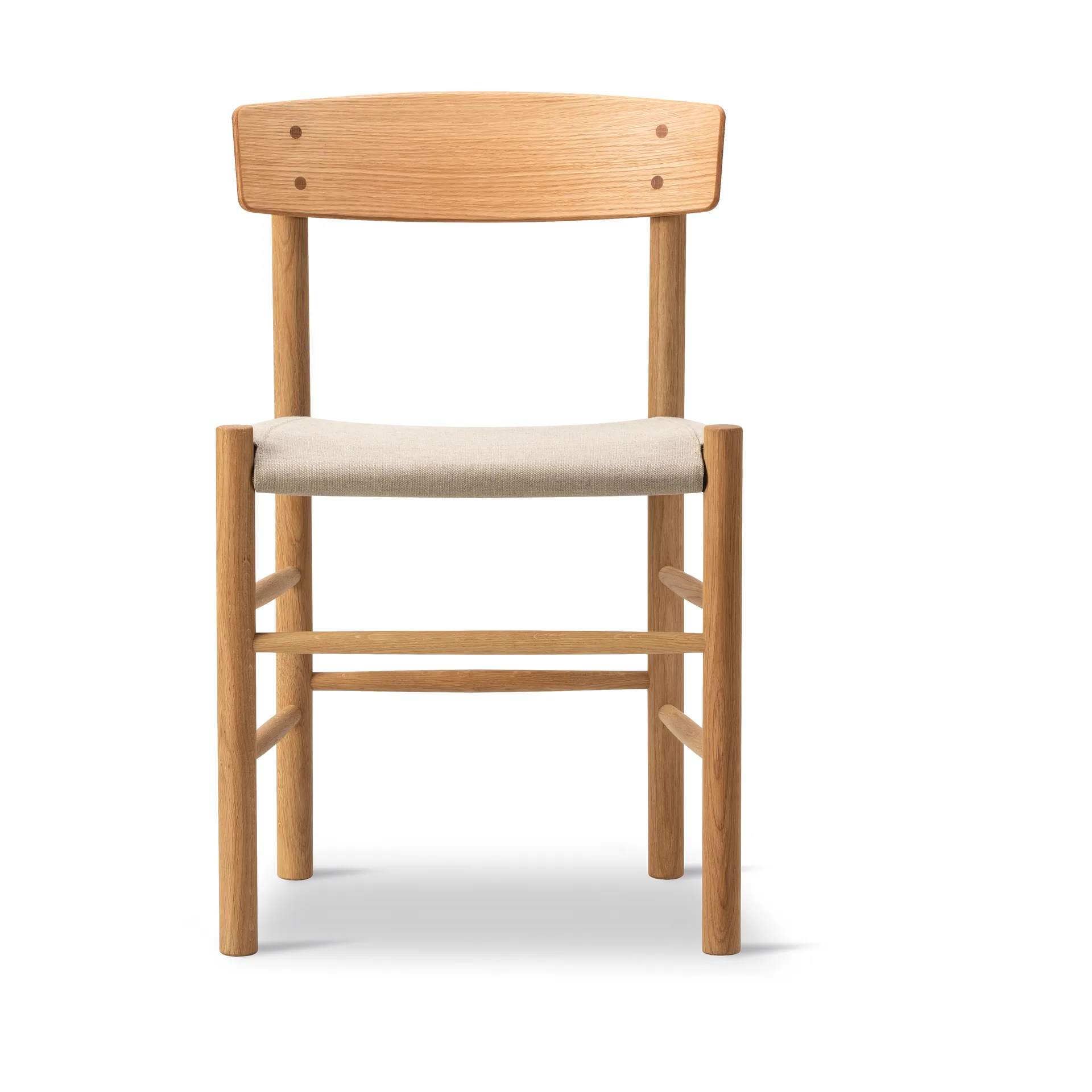 J39 cadeira, Carvalho oleado - lona natural Fredericia Furniture