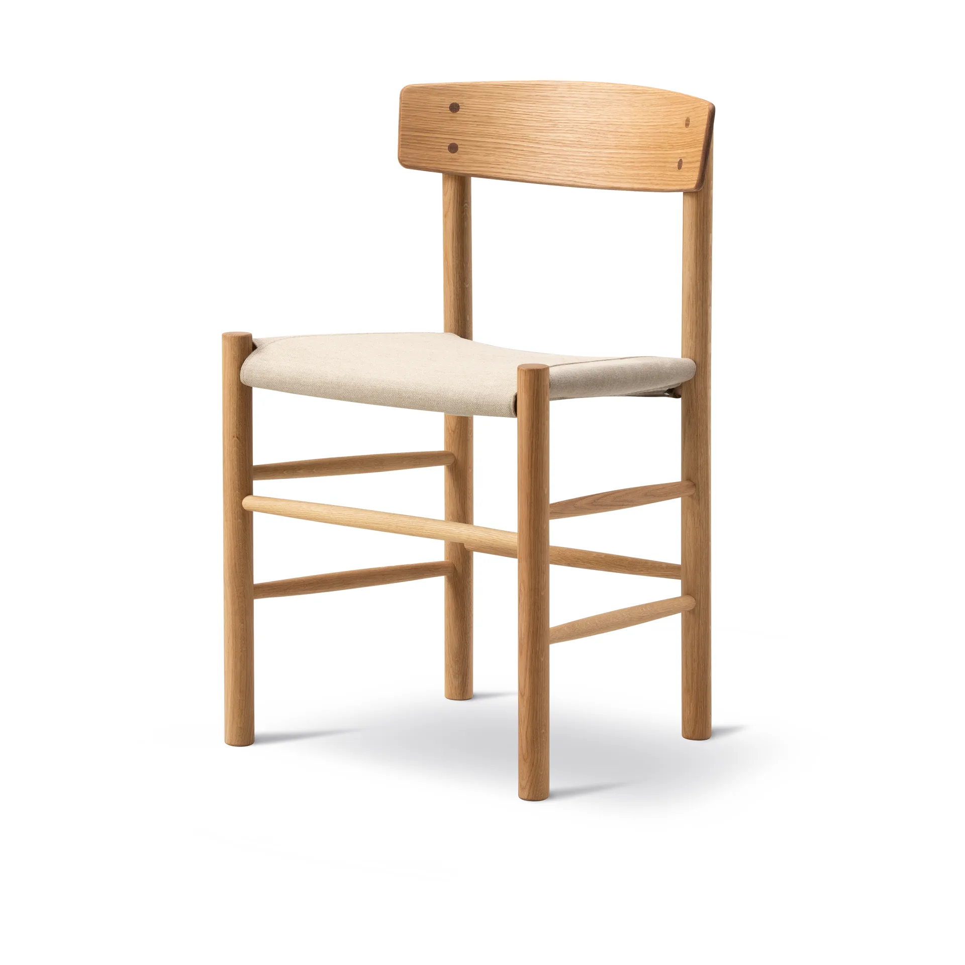 J39 cadeira, Carvalho oleado - lona natural Fredericia Furniture