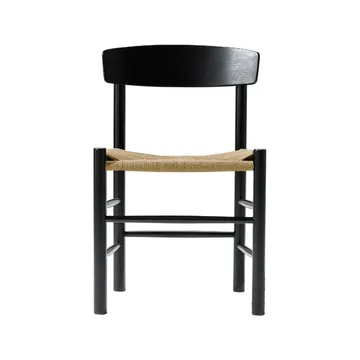 J39 cadeira - Carvalho pintado de preto-trançado natural - Fredericia Furniture