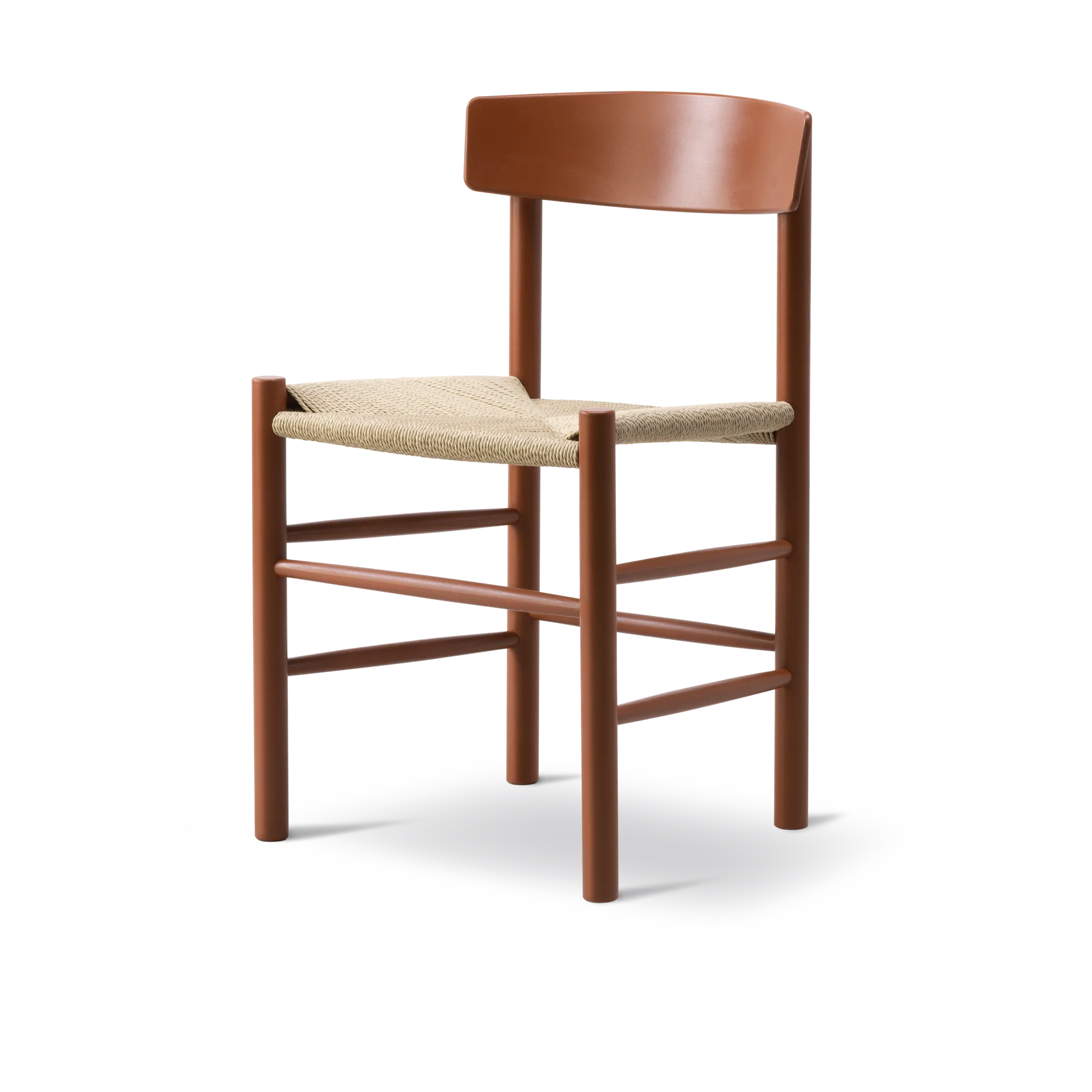 J39 cadeira, Herritage red-trançado natural Fredericia Furniture