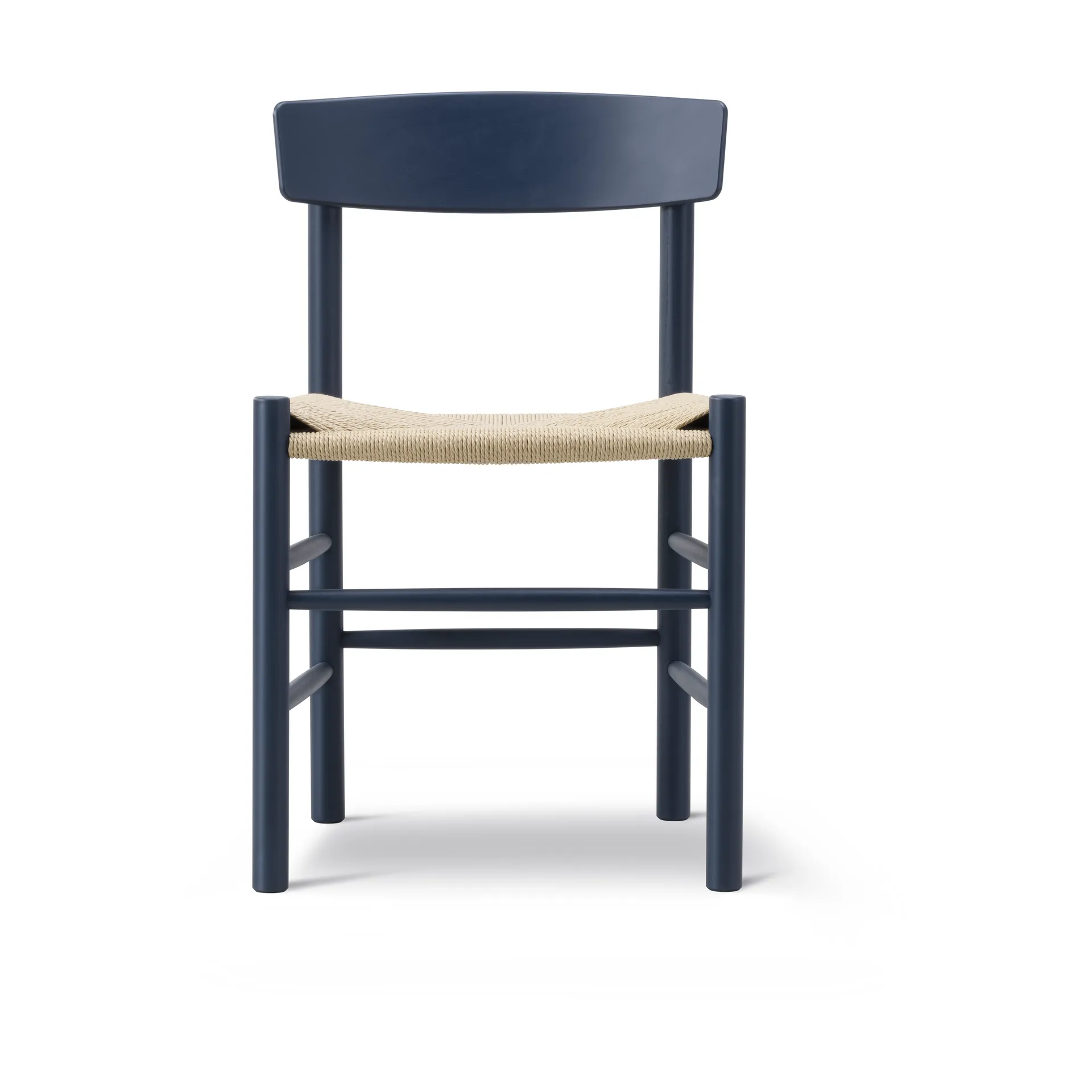J39 cadeira, Indigo blue-trançado natural Fredericia Furniture