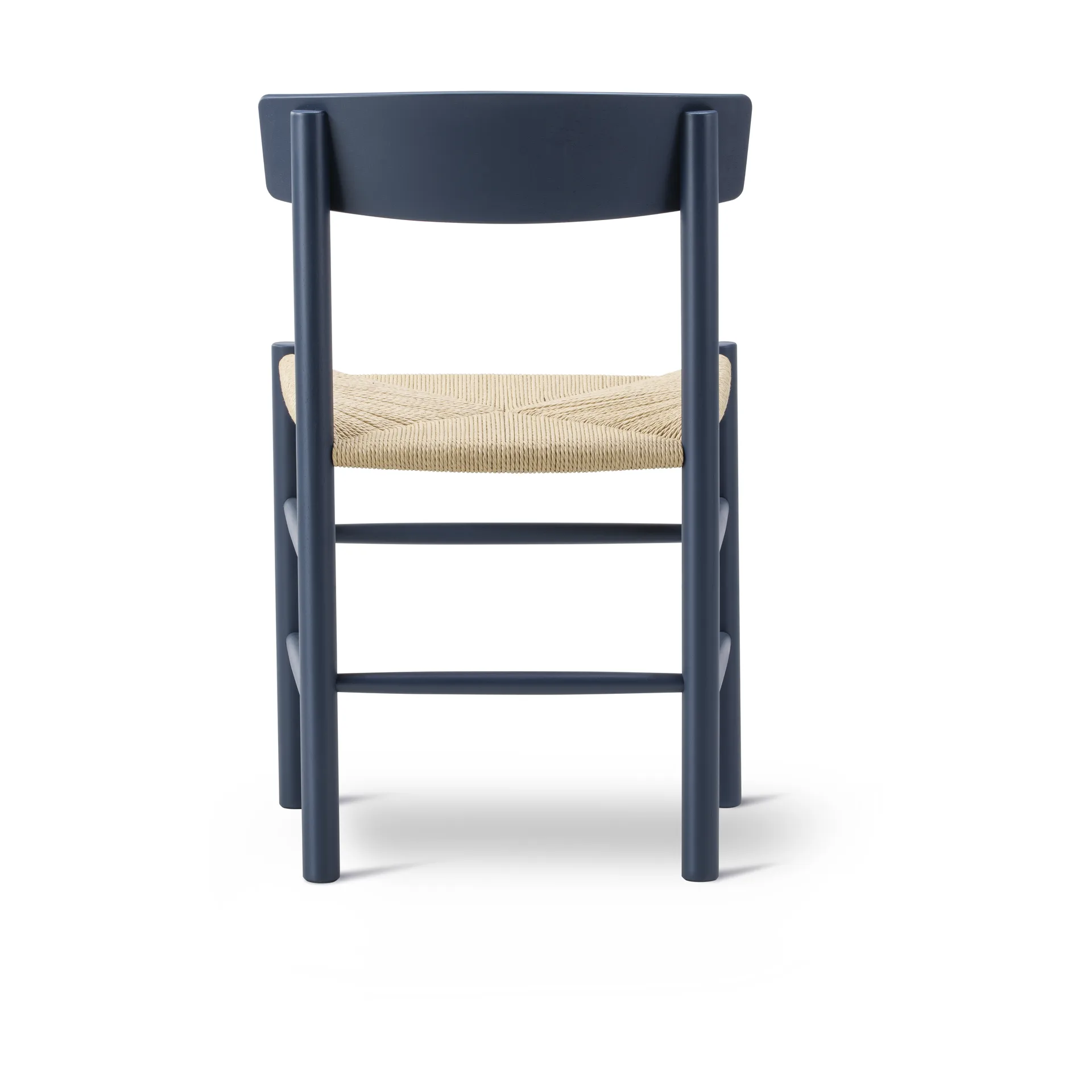 J39 cadeira, Indigo blue-trançado natural Fredericia Furniture