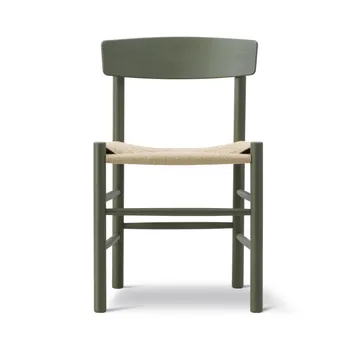 J39 cadeira - Khaki green-trançado natural - Fredericia Furniture