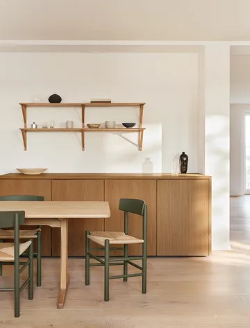 J39 cadeira - Khaki green-trançado natural - Fredericia Furniture