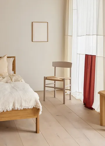 J39 cadeira - Pebble grey-trançado natural - Fredericia Furniture