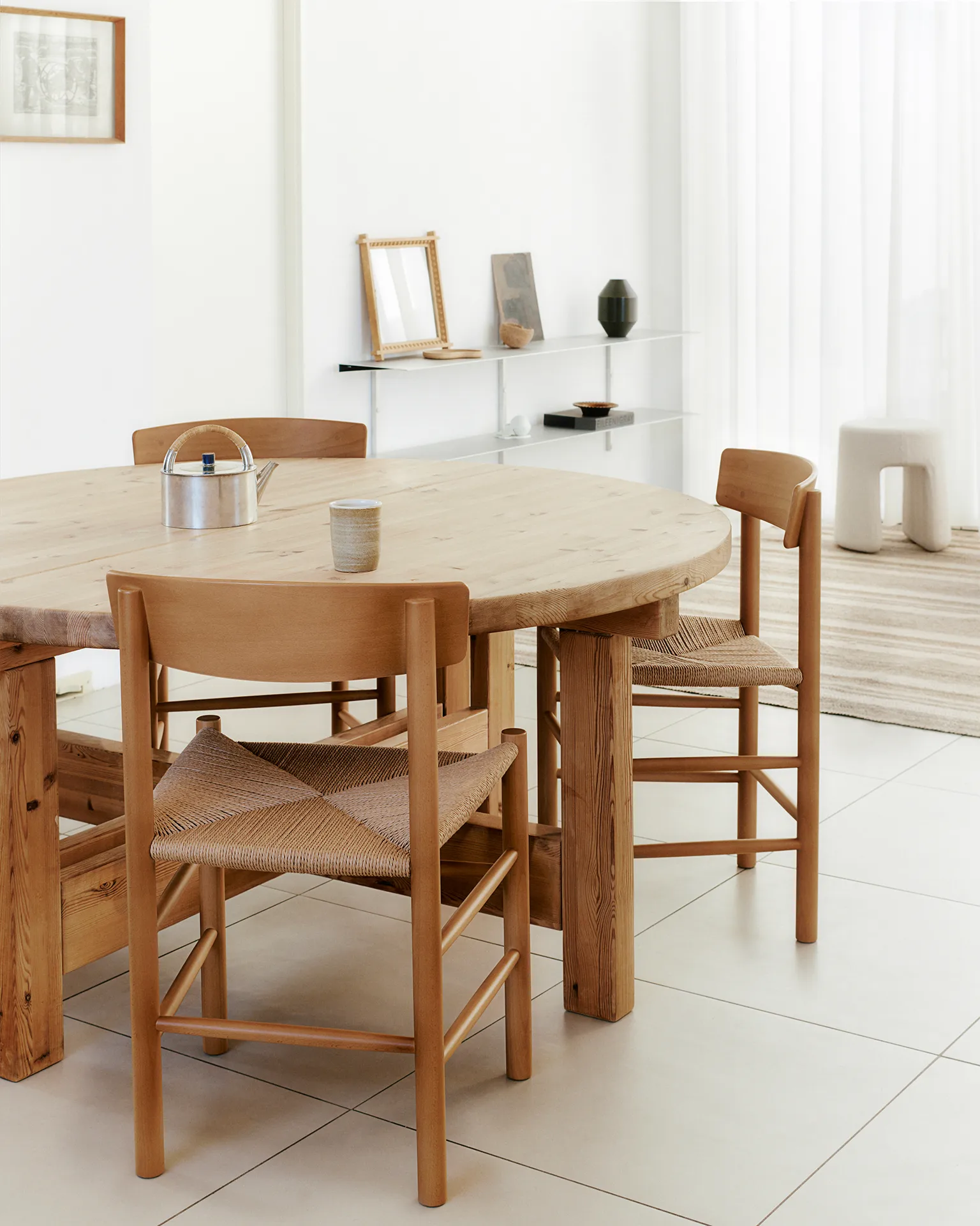 J39 cadeira, Vintage laqueado-trançado natural Fredericia Furniture