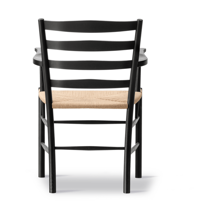 Klint cadeira com braços, Natural trançada-carvalho lacado a preto Fredericia Furniture