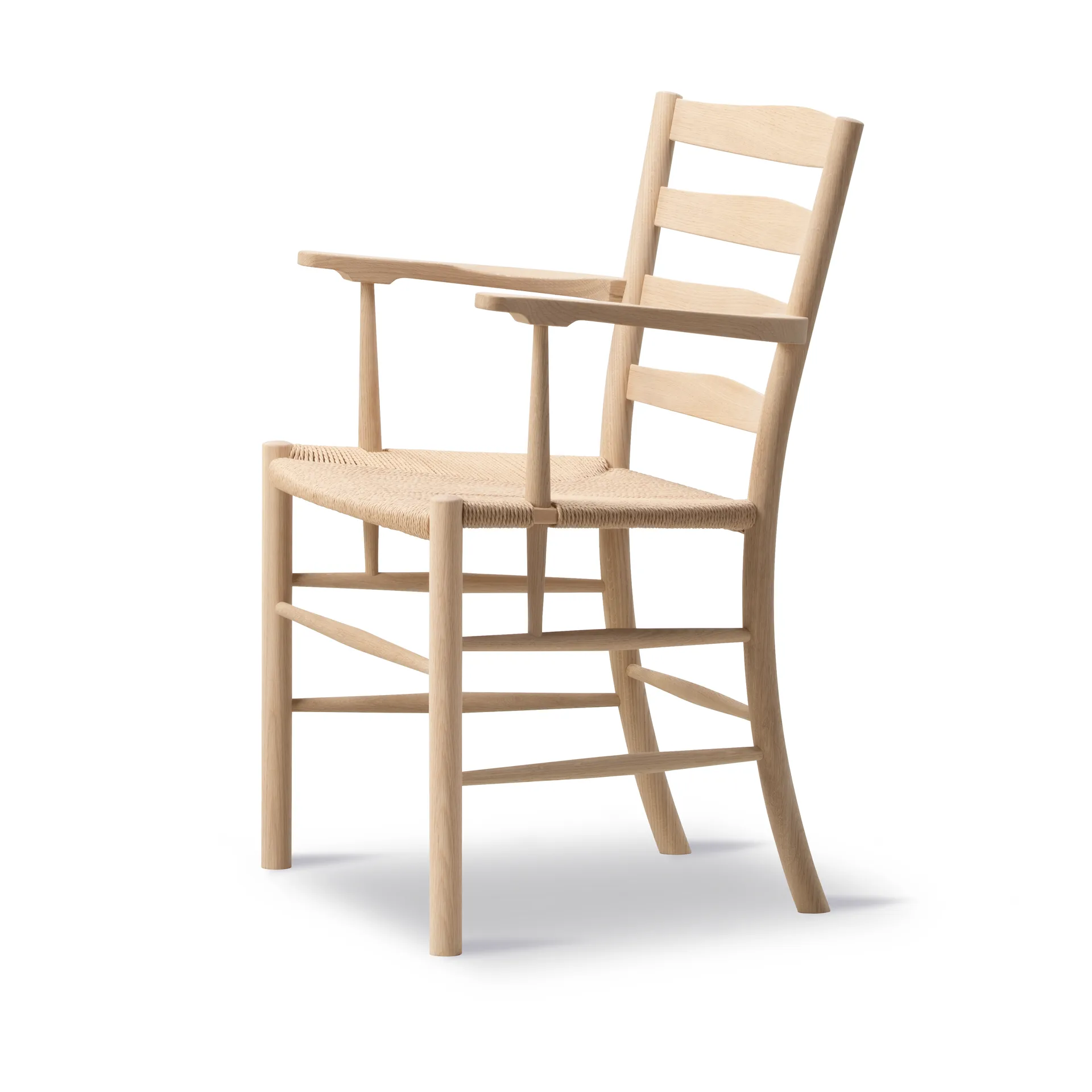Klint cadeira com braços, Natural trançada-oleada carvalho Fredericia Furniture