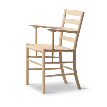 Klint cadeira com braços - Natural trançada-oleada carvalho - Fredericia Furniture