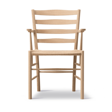 Klint cadeira com braços - Natural trançada-oleada carvalho - Fredericia Furniture